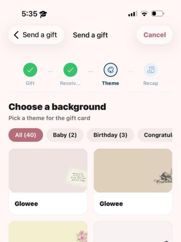 Glowee App iPad screenshot
