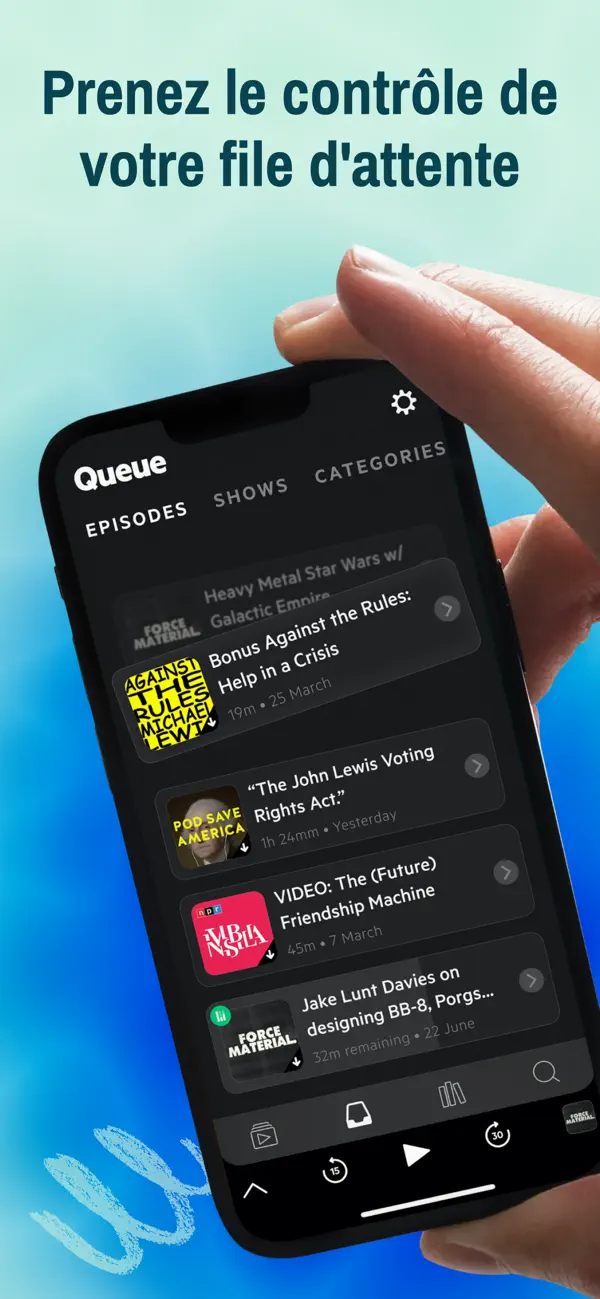 Screenshot #1 pour Castro: Podcast App & Player