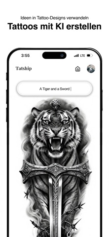 Tatship: KI Tattoo Design App iPhone screenshot 3