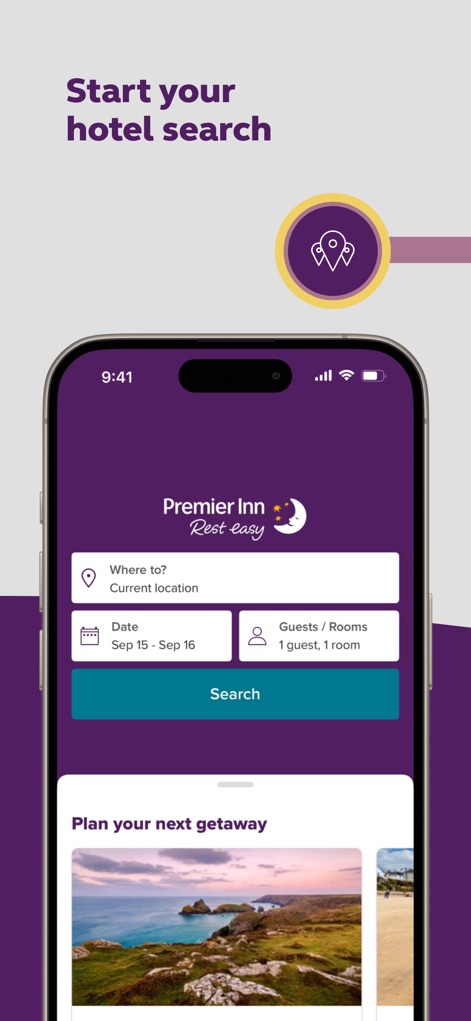 Premier Inn Hotels - This tool streamlines travel planning, allowing users to quickly input their destination and select precise dates for their stay.