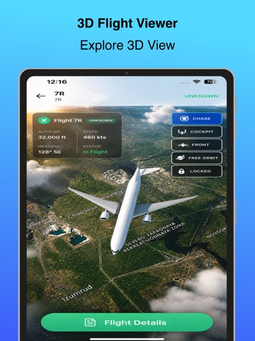 Live Flights Tracker iPad screenshot