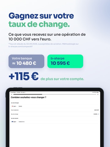 b-sharpe - Currency exchange iPad screenshot