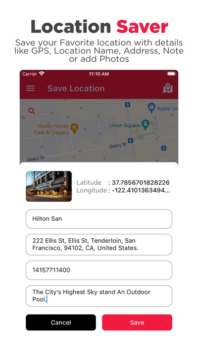 Location Saver - Save & Share Screenshot