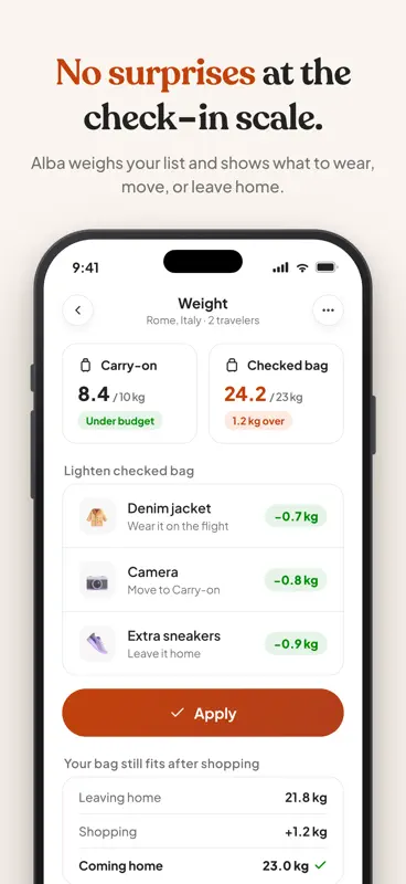 Alba: Travel Packing List screenshot 7 of 8