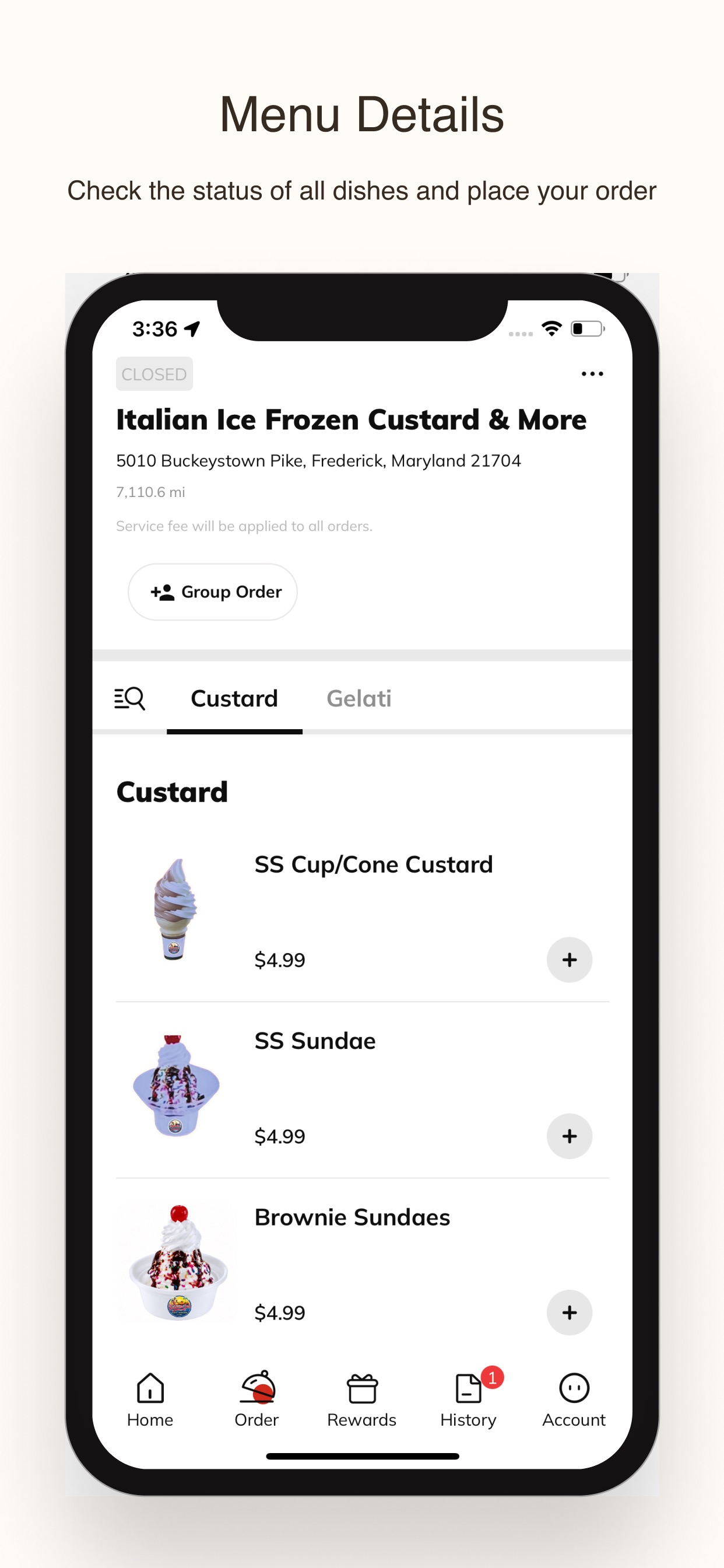 Screenshot 2 of Italian Ice Frozen Custard