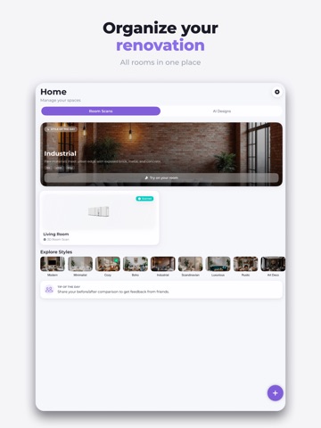 Room Planner: 3D AI Design iPad screenshot