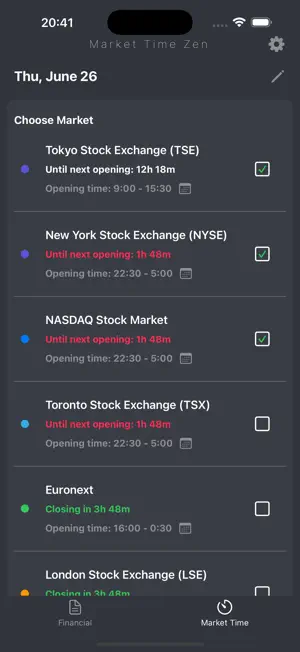 MarketTimeZen screenshot 4