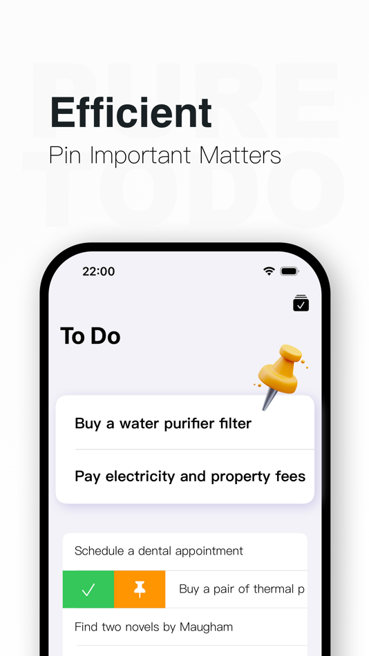 #5. Pure To Do: Simple List (iOS) 由: 鸿宇 彭
