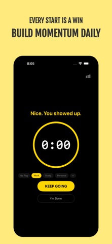 2-Minute Start: Focus Timer Screenshot 4 of 6
