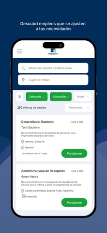 Trabajo Ya screenshot