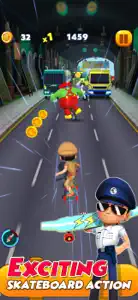 Little Singham Super Skater screenshot #2 for iPhone