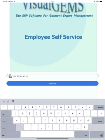 VisualPayPlus iPad screenshot