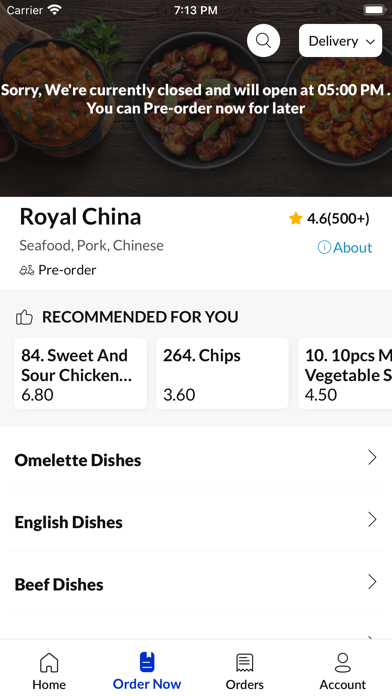 Royal China. Screenshot