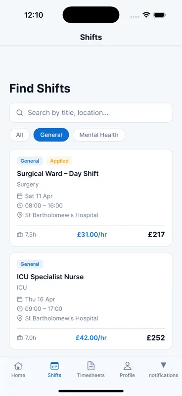 shiftappnurse screenshot 2 of 5