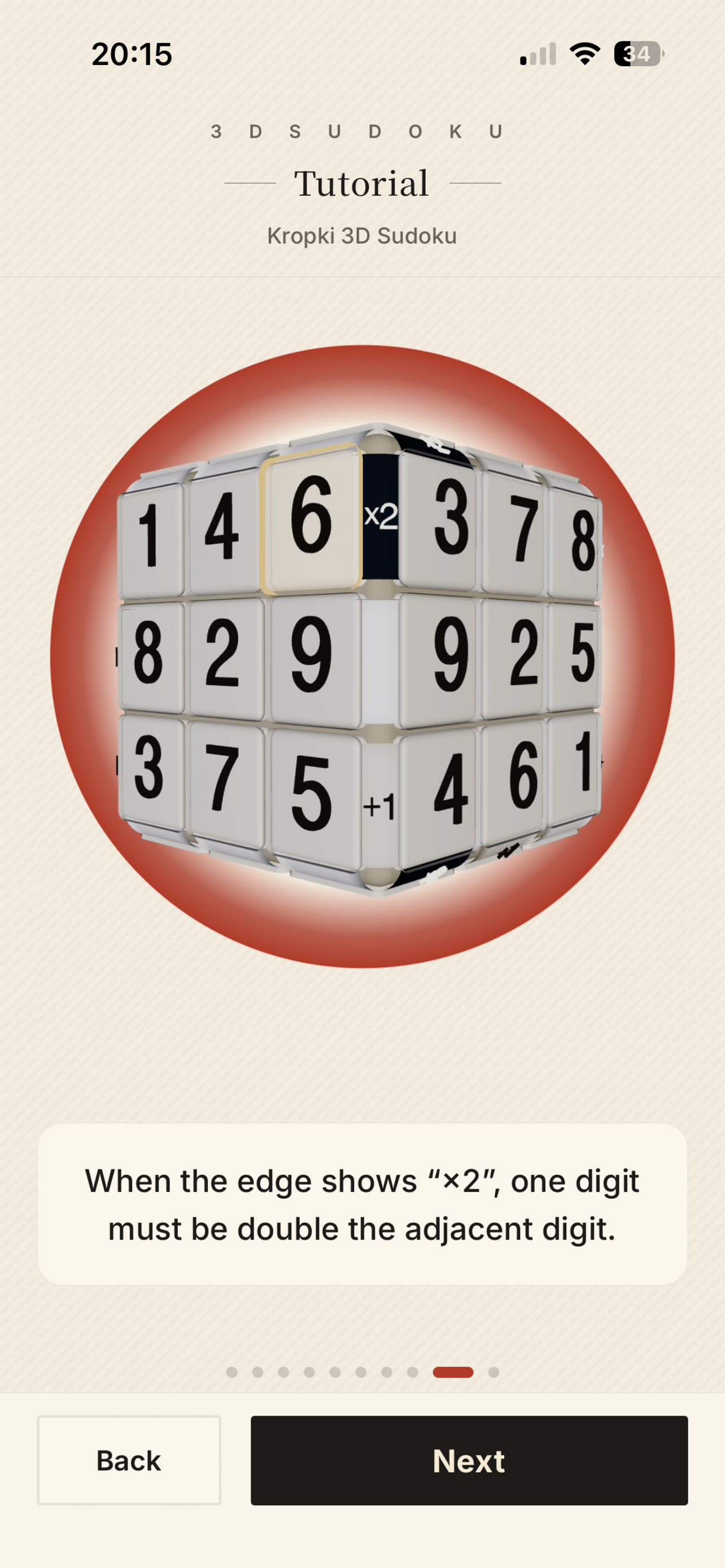 Kropki 3D Sudoku