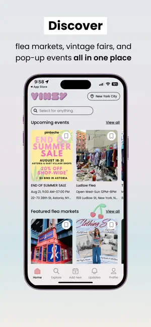 Vinsy – Vintage & Flea Markets screenshot 1