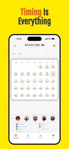 Dating Calendar - BondTime Screenshot 1 of 7