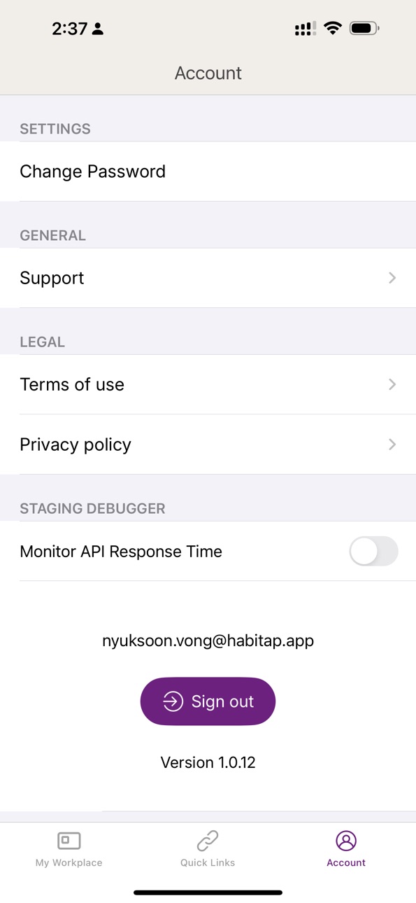 iPhone screenshot
