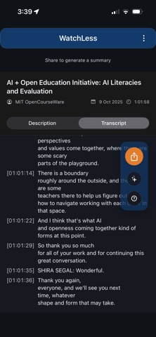 WatchLess – TL;DR for videos screenshot