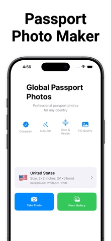 Passport Photo - ID & Visa iPhone screenshot