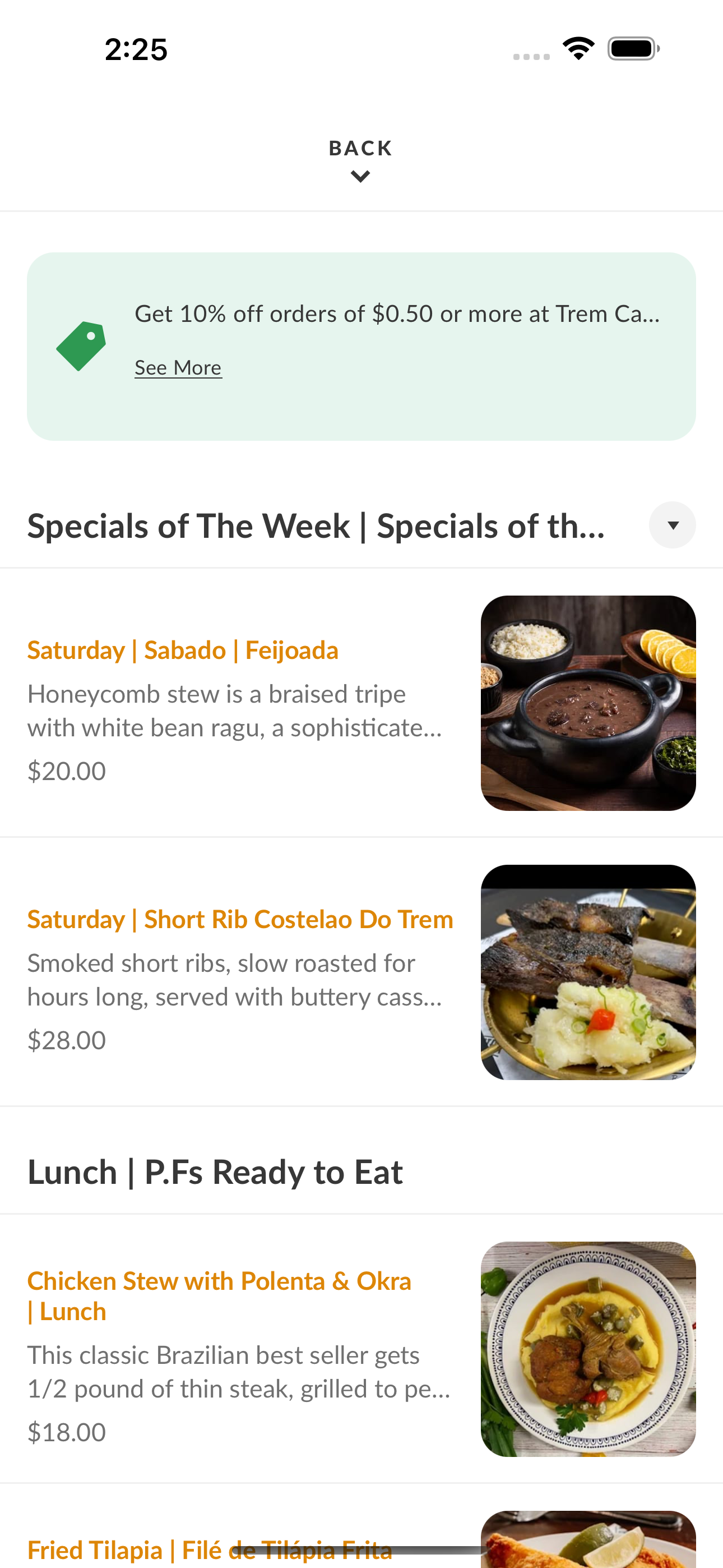 Trem Caipira Brazilian Cuisine screenshot 3