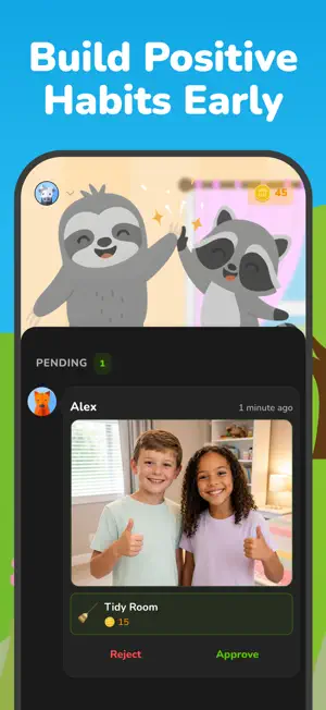 Chore Chart: Raccoon Kids screenshot 3