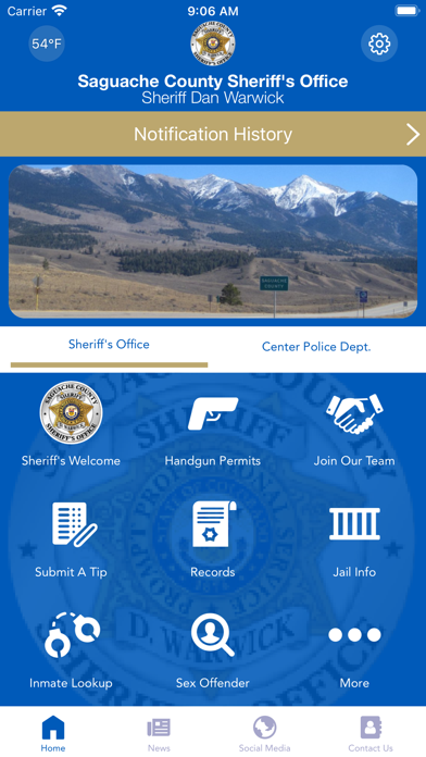 Saguache County Sheriff CO Screenshot