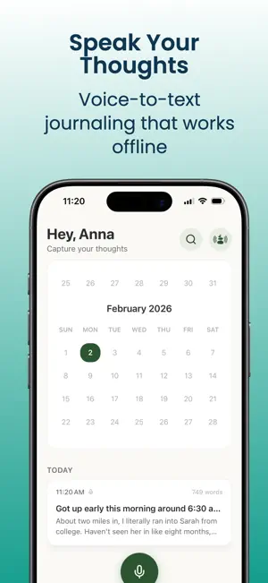 TalkJournal: Voice Diary screenshot 1