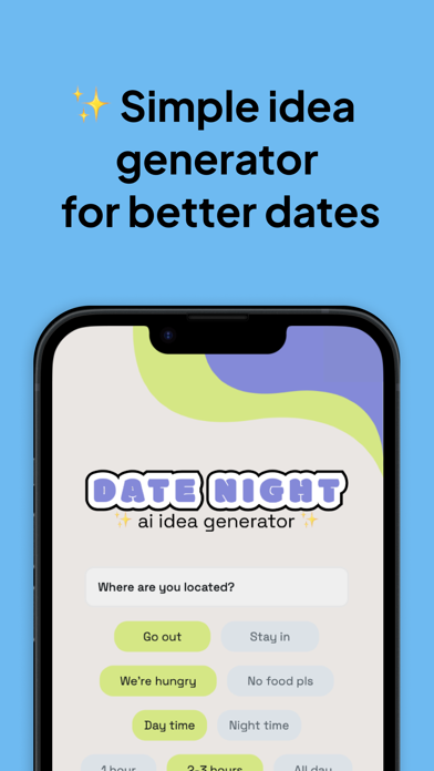 Date Night: AI Date Ideas Screenshot