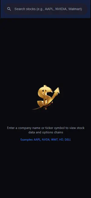 StockOptionsView screenshot 3
