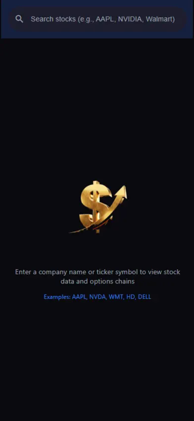 StockOptionsView screenshot 3