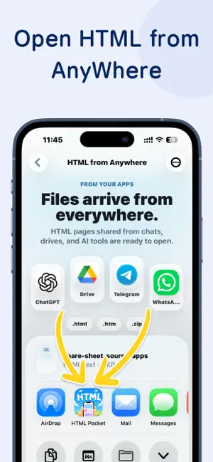 HTML Keep: mobile HTML Viewer screenshot 1