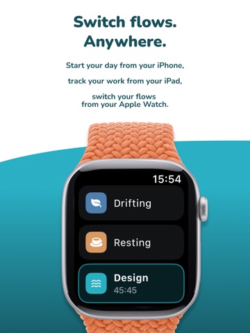 Flows: Time Tracker iPad screenshot