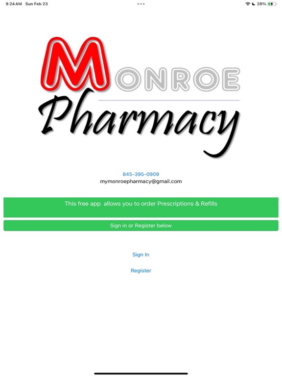 Monroe Pharmacy by Mydesh Inc iPad screenshot 1 - Medical app