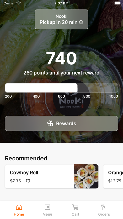 Nooki To Go iPhone screenshot 1 - Food & Drink app
