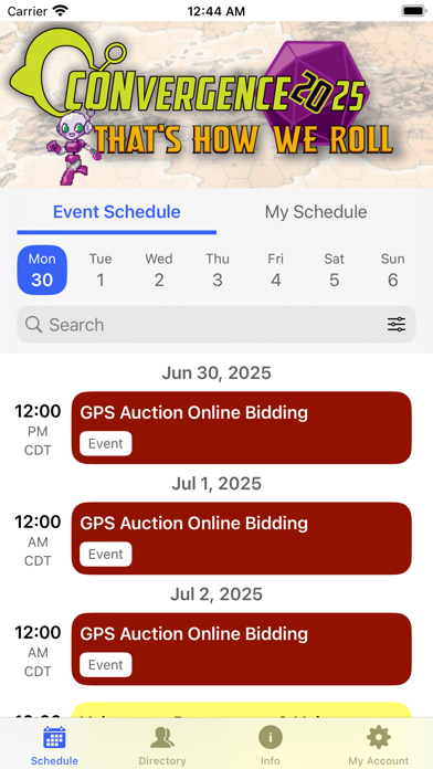 CVG2025 app screenshot