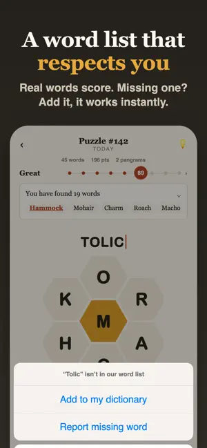 Spelling Bee Pangram Word Game screenshot 3