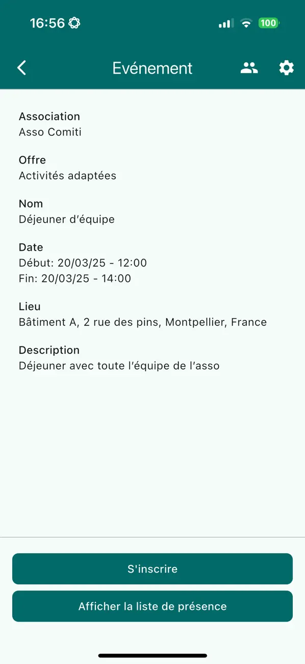 Screenshot #2 pour Comiti Asso