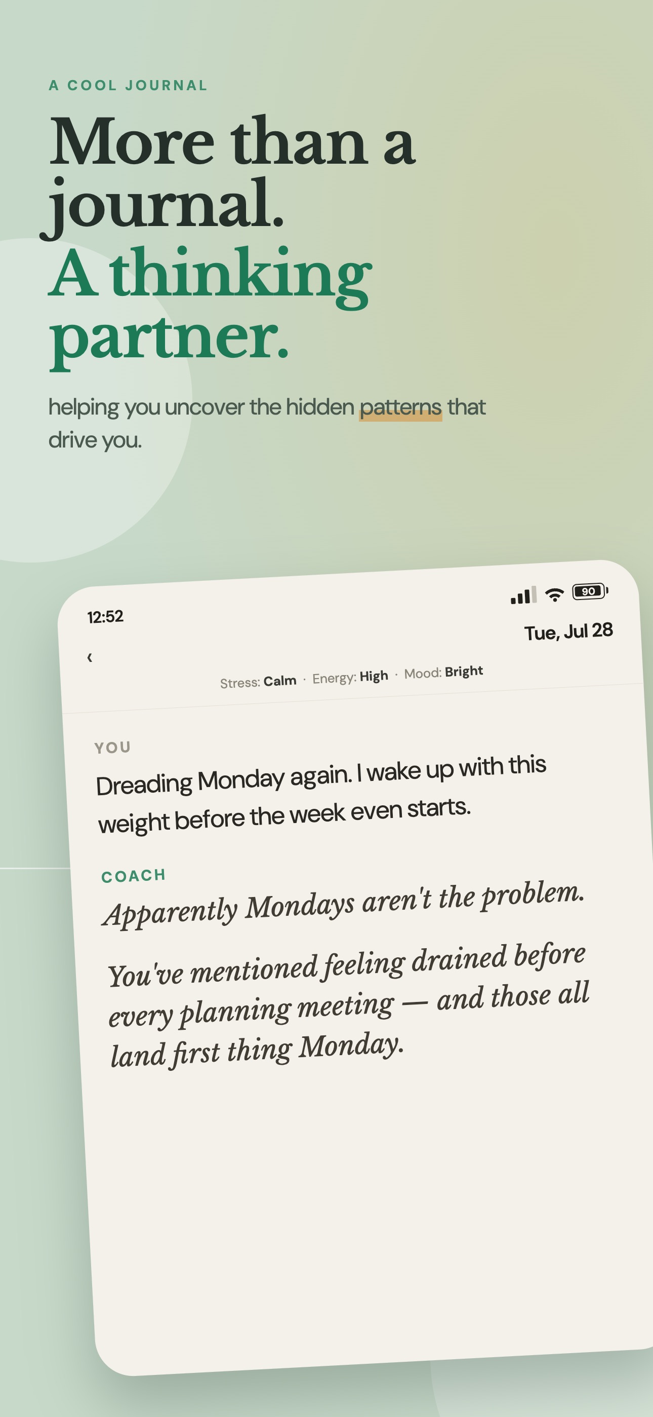 Screenshot 1 of A Cool Journal