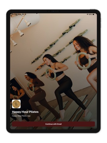 Happy Hour Pilates TX iPad screenshot