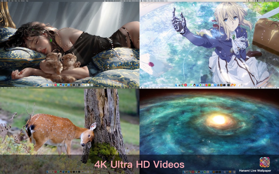 #8. Hanami Live Wallpaper (macOS) Podle: 豪 文