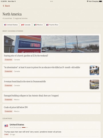 TheFrontPage.World ipad screenshot 4