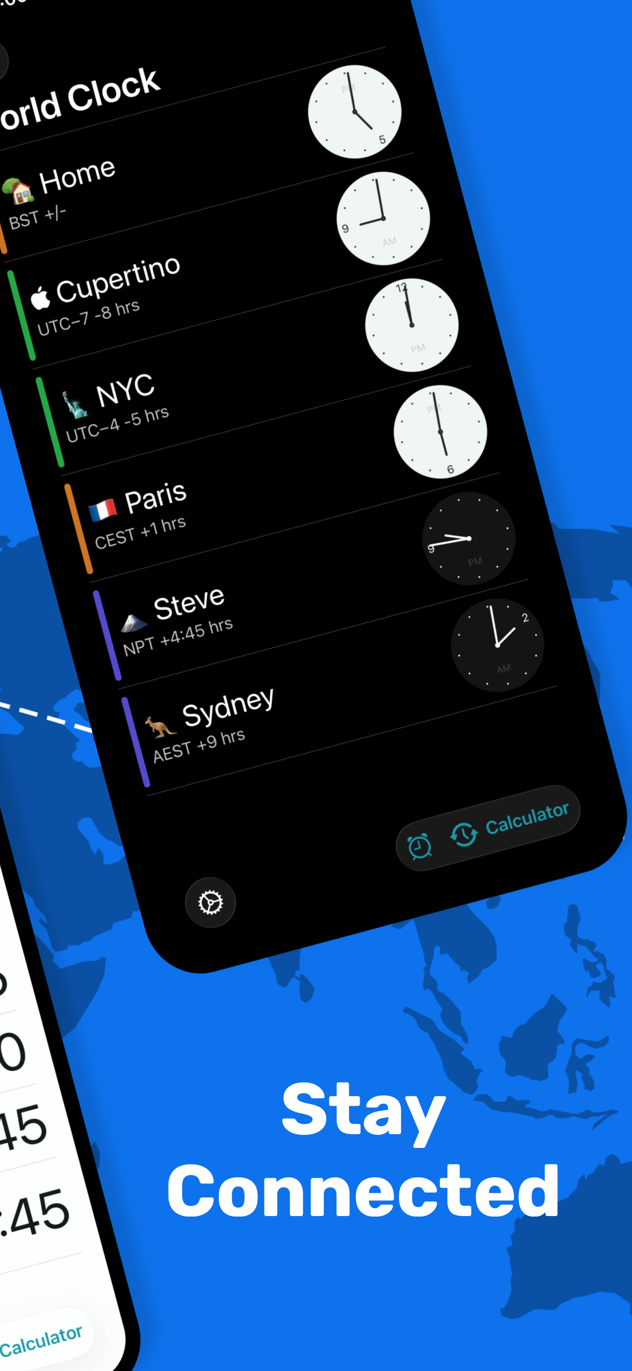 World Clock Time Zone Widget