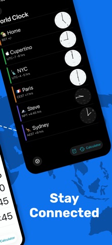 World Clock Time Zone Widget Screenshot 3 of 8