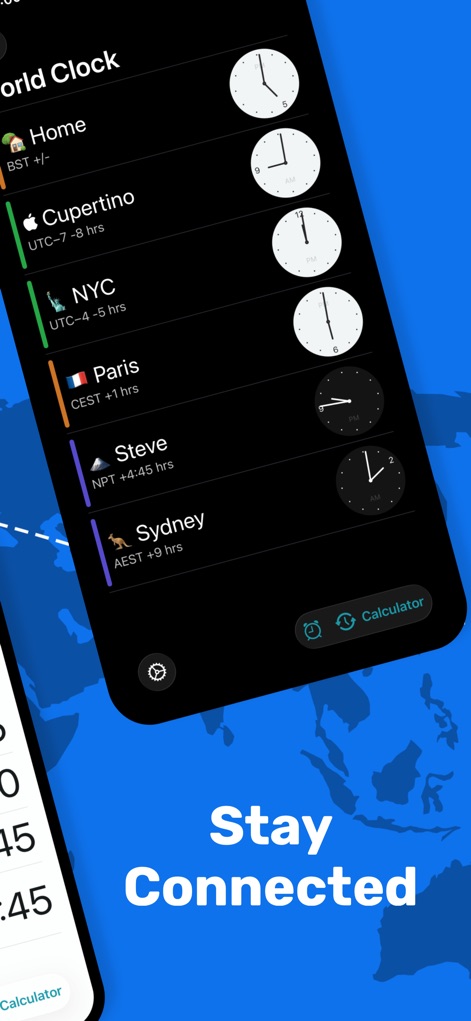 World Clock Timezone Converter - Utilities App | MWM