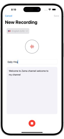AI Transcriber: Speech Text Screenshot 3 of 4