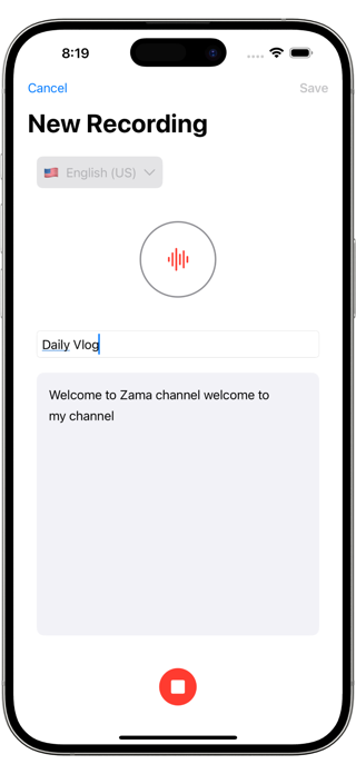 AI Transcriber: Speech Text Screenshot 3 of 4