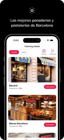 Bakering app screen 2
