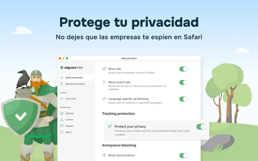 Captura de pantalla de AdGuard: Ad Blocker For Safari en iPhone 3