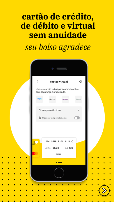Banco will: Cartão de crédito Screenshot